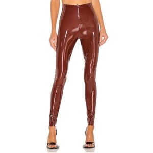 Commando Shiny Burgundy leggings faux patent leather